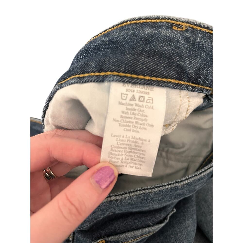Everlane Womens The Curvy Way-High Skinny Jean Organic Cotton Size 35 Crop - Picture 4 of 5
